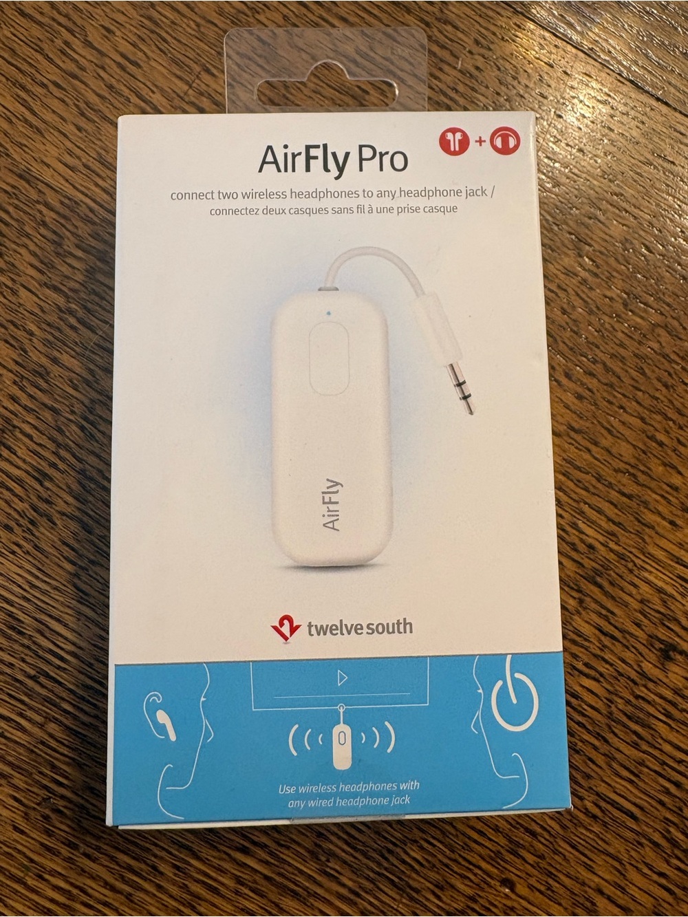 AirFly Pro White Wireless Headphone Adapter